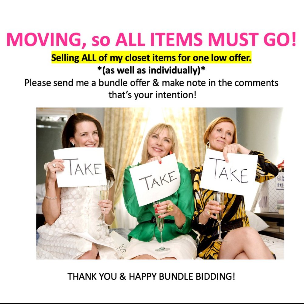 ENTIRE CLOSET! Everything Must Go! Send Low Offer!
